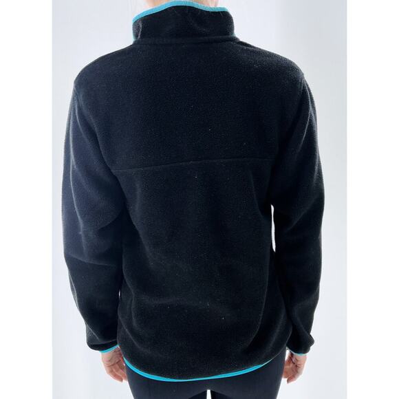 Vintage Patagonia Black Synchilla Snap-T Pullover Fleece Sweatshirt Size Small - Picture 4 of 5